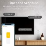 Apple Homekit Smart Plug Mini, Compact Design, Matter Over WiFi(2.4Ghz), Works with Apple HomeKit, Alexa & Google, Smart Life APP, 4Pack - Image 7
