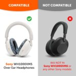 WC Wicked Cushions Extra Thick Earpads for Sony XM5 - Soft PU Leather Cushions, Luxurious Noise Isolating Memory Foam, Added Thickness | Black Camo - Image 3