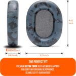 WC Wicked Cushions Extra Thick Earpads for Sony XM5 - Soft PU Leather Cushions, Luxurious Noise Isolating Memory Foam, Added Thickness | Black Camo - Image 6