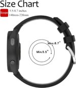 Band for Garmin Forerunner 265S, 18mm Quick Release Silicone Replacement Band for Garmin Forerunner 255S/ Venu 3S/ Venu 2S/ Vivoactive 4S/ Vivomove 3S (No Tracker) - Image 5