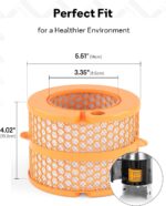 Leemone Upgraded Carbon Fiber Evaporator Filter Replacement Compatible with Dyson PH01 PH02 PH03 PH04 PH3A Air Purifier Humidifier, Part No. 970718-01, 2 Pack - Image 6