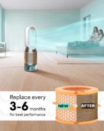 Leemone Upgraded Carbon Fiber Evaporator Filter Replacement Compatible with Dyson PH01 PH02 PH03 PH04 PH3A Air Purifier Humidifier, Part No. 970718-01, 2 Pack - Image 7
