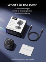 UGREEN MagFlow Magnetic Foldable Charging Station, 2-in-1 Fast Wireless Charger Compatible with iPhone 16 15 14 13 12, Airpods3 2 Pro (No AC Adapter) - Image 10