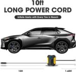 Digital Air Compressor for Car Auto Pump Portable Tire Inflator with LED Light DC 12V - Image 6