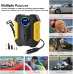 Digital Air Compressor for Car Auto Pump Portable Tire Inflator with LED Light DC 12V - Image 8
