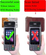 Admetus Men's Zipper Wallet Leather Bifold Wallets Slim RFID Blocking Zip Around Credit Card Holder Compact Small Wallet - Image 7