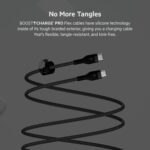 Belkin BoostCharge Pro Flex Braided USB-C to USB-C Charger Cable (2M/6.6ft), USB-IF Fast Charging Cable for iPhone 16 Series, Macbook Pro, iPad Pro, Galaxy S25, S24, Nintendo Switch 2 & More - Black - Image 5