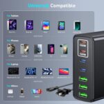 USB C Fast Charger Block 300W: 7 Port USB Charging Station Hub Brick - Dual PPS PD 100W Laptop Wall Charger Power Adapter for MacBook Pro DELL HP Surface iPad iPhone Samsung Galaxy Android - Image 6