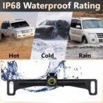 Backup Camera, Reverse Camera for Car, AHD 1080P Back Up Cameras, Metal Housing 170 Degree Wide View Angle License Plate Backup Camera, IP68 Waterproof Rear Camera for Truck SUV RV - Image 7