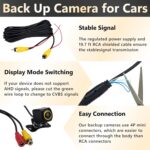 Backup Camera, Reverse Camera for Car, AHD 1080P Back Up Cameras, Metal Housing 170 Degree Wide View Angle License Plate Backup Camera, IP68 Waterproof Rear Camera for Truck SUV RV - Image 8