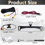 Backup Camera, Reverse Camera for Car, AHD 1080P Back Up Cameras, Metal Housing 170 Degree Wide View Angle License Plate Backup Camera, IP68 Waterproof Rear Camera for Truck SUV RV - Image 9