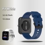 Silicone Bands Compatible for Amazfit Bip 3 Pro/Bip 3/ Bip U Pro/Bip U/Bip S/Bip Lite/Bip S Lite/Amazfit GTR 42 mm, 4 Pack 20mm Soft Replacement Wristband - Image 5