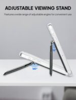 isee Magnetic Card Holder Wallet with MagSafe, Adjustable Stand for iPhone 16/15/14/13/12 Series Holds 5 Cards (Carbon) - Image 4