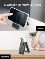 isee Magnetic Card Holder Wallet with MagSafe, Adjustable Stand for iPhone 16/15/14/13/12 Series Holds 5 Cards (Carbon) - Image 6