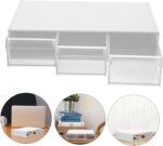 Functional Stackable Plastic Storage Drawers Transparent Desk Organizer Box with Compartments for Efficient Accessory Management for Home and Office Use - Image 8