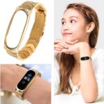 Stainless Steel Smart Band Strap Replacement Wristband Compatible With Mi Band 5/4/ 3 (Black) - Image 10