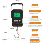 75Kg/10g 50Kg/5g Portable LCD Digital Fishing Hanging Scale Luggage Suitcase Baggage Weight Travel Scales - Image 3