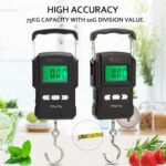 75Kg/10g 50Kg/5g Portable LCD Digital Fishing Hanging Scale Luggage Suitcase Baggage Weight Travel Scales - Image 4