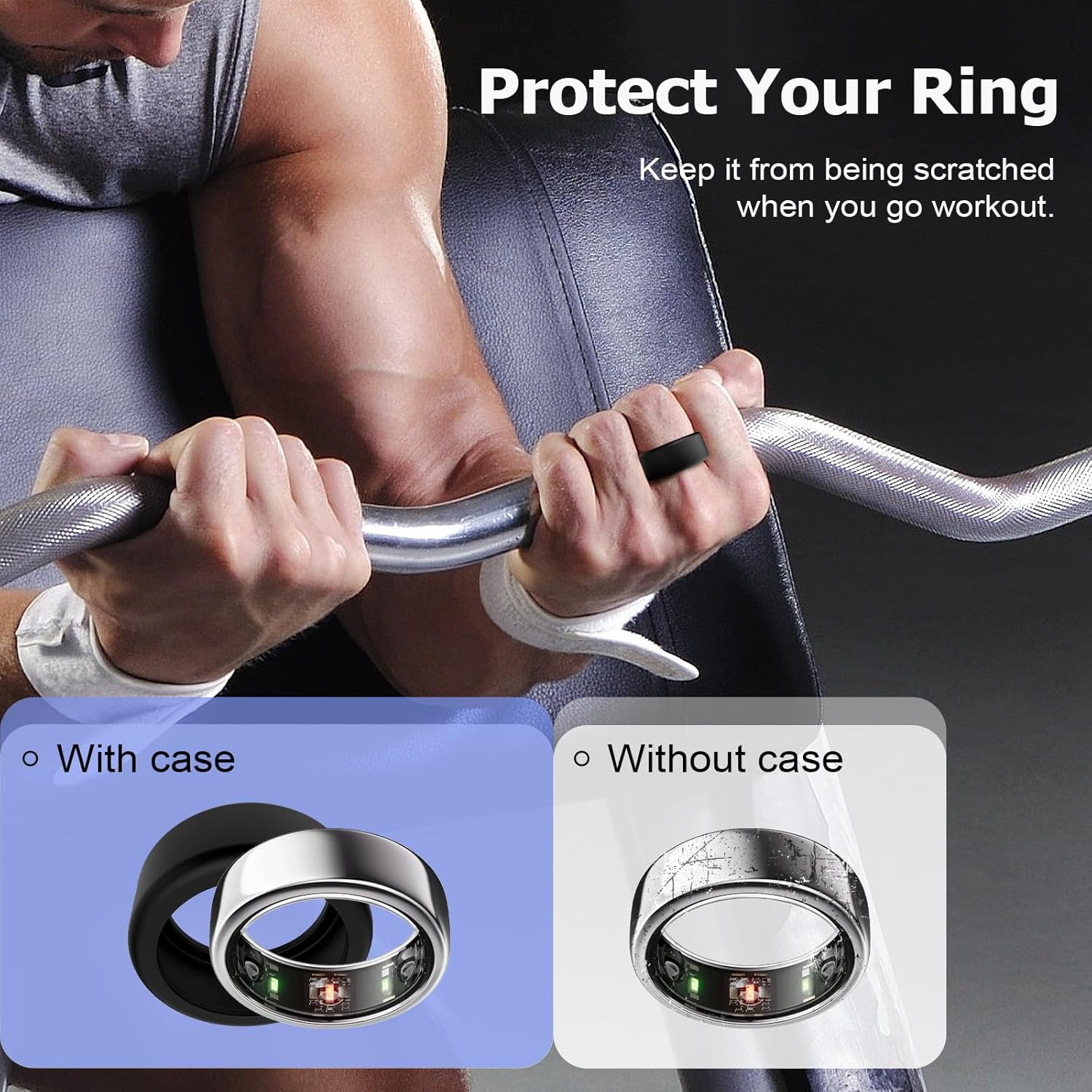 TiMOVO 10 Pack Ring Cover Compatible with Oura Ring Gen 4/Gen 3, Anti-Scratch Elastic Silicone Oura Ring Case Protector Working Out Accessories for Women Men, S for 6 7 8 9 10, Colorful - Image 6