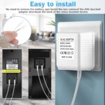 24V500mA Doorbell Power Adapter, 24V Transformer for Ring Doorbell,Video Doorbell,Nest, Ecobee, Sensi and Honeywell Thermostats, 24 Volt 500mA C-Wired AC Plug in Cord 16.5FT - Image 4