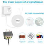 24V500mA Doorbell Power Adapter, 24V Transformer for Ring Doorbell,Video Doorbell,Nest, Ecobee, Sensi and Honeywell Thermostats, 24 Volt 500mA C-Wired AC Plug in Cord 16.5FT - Image 7