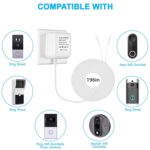 24V500mA Doorbell Power Adapter, 24V Transformer for Ring Doorbell,Video Doorbell,Nest, Ecobee, Sensi and Honeywell Thermostats, 24 Volt 500mA C-Wired AC Plug in Cord 16.5FT - Image 8