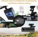 8pcs Windshield Dashcam Stickers, Transparent Electrostatic Sticker Weatherproof Camera Films, Durable and Reusable Car Windshield Film for Mounting Dash Cam - Image 4