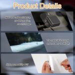 8pcs Windshield Dashcam Stickers, Transparent Electrostatic Sticker Weatherproof Camera Films, Durable and Reusable Car Windshield Film for Mounting Dash Cam - Image 5