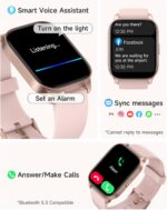 Smart Watch for Women, Smartwatch Compatible Android Phone and iOS Phone, Answer/Make Calls, Fitness Tracker, Heart Rate/Sleep Tracker/100 Sports/IP68 Waterproof - Image 3