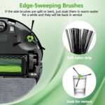 Replacement Parts for iRobot Roomba Combo i5, i5+, j5, j5+ Robot Vacuum Cleaner, Accessories Kit: Dual Multi-Surface Rubber Brushes + 4 Filters + 4 Mop Pads + 4 Vacuum Bags + 4 Edge-Sweeping Brush - Image 4