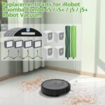 Replacement Parts for iRobot Roomba Combo i5, i5+, j5, j5+ Robot Vacuum Cleaner, Accessories Kit: Dual Multi-Surface Rubber Brushes + 4 Filters + 4 Mop Pads + 4 Vacuum Bags + 4 Edge-Sweeping Brush - Image 10