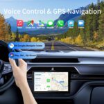 Double Din Android 13 Car Stereo Receiver - 10.1" Universal HD Touchscreen w/64GB, Built-in GPS & Backup Camera, Bluetooth 4.1, Supports CarPlay/MirrorLink (1990-2023 Vehicles) - Image 4