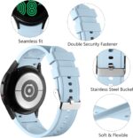 Lerobo No Gap Band Compatible With Samsung Galaxy Watch 7 5 4 6 (44mm 40mm), Watch 5 Pro (45mm), 4 Classic (46mm 42mm) - 20mm Quick Release Sport Replacement for Women Men - Image 3