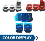 Pack of 3 Manual Gearbox Gas Pedal Brake Pedal Cover, Anti-rubbing Car Clutch Pedal Kits, Auto Replacement Accessories, Universal for Most Cars (Blue) - Image 6