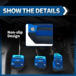 Pack of 3 Manual Gearbox Gas Pedal Brake Pedal Cover, Anti-rubbing Car Clutch Pedal Kits, Auto Replacement Accessories, Universal for Most Cars (Blue) - Image 7