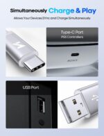 White PS5 USB C Charging Cable 10ft, Long PS5 Controller Charger Cord, 10 ft USB A to USBC Cable for Sony PlayStation 5/Pro/Controller, Xbox Series X/Series S Controller - Image 5