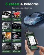 S510 OBD2 Scanner Diagnostic Tool, Car Code Reader and Reset Tool with ABS SRS, 8 Reset Functions, Automotive Scan Tool for OBD II/EOBD Protocol Cars After 1996 - Image 4