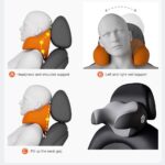 Dollox Headrest Pillow for Car Seat, Memory Foam Neck Support Pillow for Neck Pain Relief - U-Shaped Ergonomic Design Soft Travel Pillow for Sleeping and Resting in Car and Office - Image 4