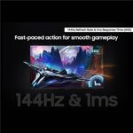 SAMSUNG 27” Odyssey G7 (G70D) 4K UHD IPS 144Hz 1ms(GtG) Smart Gaming Monitor, AMD Freesync Premium, Vivid Colors, Adjustable Stand, Black Equalizer, LS27DG702ENXZA, 2024 - Image 7