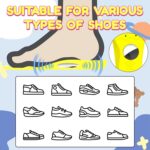 Insoles for Airtag Hidden Holder, Tracker Devise Case for Kids, Comfortable Inserts for Shoes，Yellow Dinosaur (Yellow, 175-190mm Kid 11.5-Kid 13) - Image 8