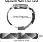 Meliya Magnetic Braided Nylon Band for Garmin Vivoactive 6/Vivoactive 5/Vivoactive 3 Watch Bands, 20mm Stretchy Replacement Strap for Venu/Venu Sq,Forerunner 55/158/165/245/645,Galaxy Watch 7/6/5/4 - Image 6