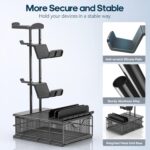 KDD Headphone Stand with Drawer - Headset & Controller Holder for Desk - Aluminum Supporting Bar Earphone Stand with Cable Organizer - Universal Gaming PC Accessories Storage - Image 5