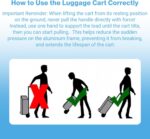 Small Folding Hand Truck Dolly with 2 Wheels, Lightweight Aluminum Foldable Luggage Cart, Collapsible Cart Portable Dolly for Airport Travel Moving Use - Image 6