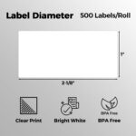 12 Rolls 6000 Shipping Labels Compatible with Dymo 30336 (1” x 2 1/8”) Thermal Labels, Address Label Fits for Dymo Labelwriter 450, 450 Turbo, 4XL (Not for 550, 5XL) - Image 3
