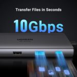 UGREEN Revodok Pro 109 USB C Hub 9 in 1 10Gbps USB C 3.2 & USBA 3.2 4K HDMI, 100W Power Delivery, SD/TF Card Reader Gigabit Ethernet for MacBook Pro/Air, iPhone 16 15 Pro/Max, Thinkpad and More - Image 4