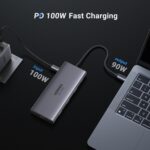 UGREEN Revodok Pro 109 USB C Hub 9 in 1 10Gbps USB C 3.2 & USBA 3.2 4K HDMI, 100W Power Delivery, SD/TF Card Reader Gigabit Ethernet for MacBook Pro/Air, iPhone 16 15 Pro/Max, Thinkpad and More - Image 7