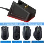 Charging Dock with 4.9Ft USB Charging Cable Fits for Razer Naga Pro/DeathAdder/Basilisk/Viper Ultimate Gaming Mouse,Magnetic Dock with Charge Status Indicator and Anti-Slip Sticker - Image 4
