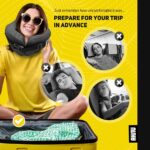 Neck Pillow Airplane,Travel Pillow Memory Foam,Neck Support Pillow,Adjustable Memory Foam,Neck Pillow with Breathable Cover for Comfort,Includes 3D Sleep mask,earplugs Box,Car,Office,Home - Image 7