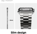 elago Metal Band Compatible with Apple Watch Bands 40mm 41mm 44mm 45mm, with iWatch Series 7 6 SE 5 4, Premium Metal Replacement, Stainless Steel Case, Case - Image 6