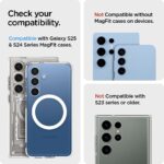 Spigen Magnetic Wallet Card Holder (MagFit) Designed for Galaxy S25 Plus, Ultra, Edge & S24 Series Magnetic Case Only and iPhone 16/15/14/13/12 Models, Holds up to 3 Cards - PU Black (MagFit+) - Image 3